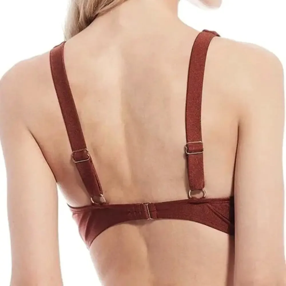 Chelsea and Violet Underwire Bralette Swim Bikini Top XL NEW - Picture 3 of 9